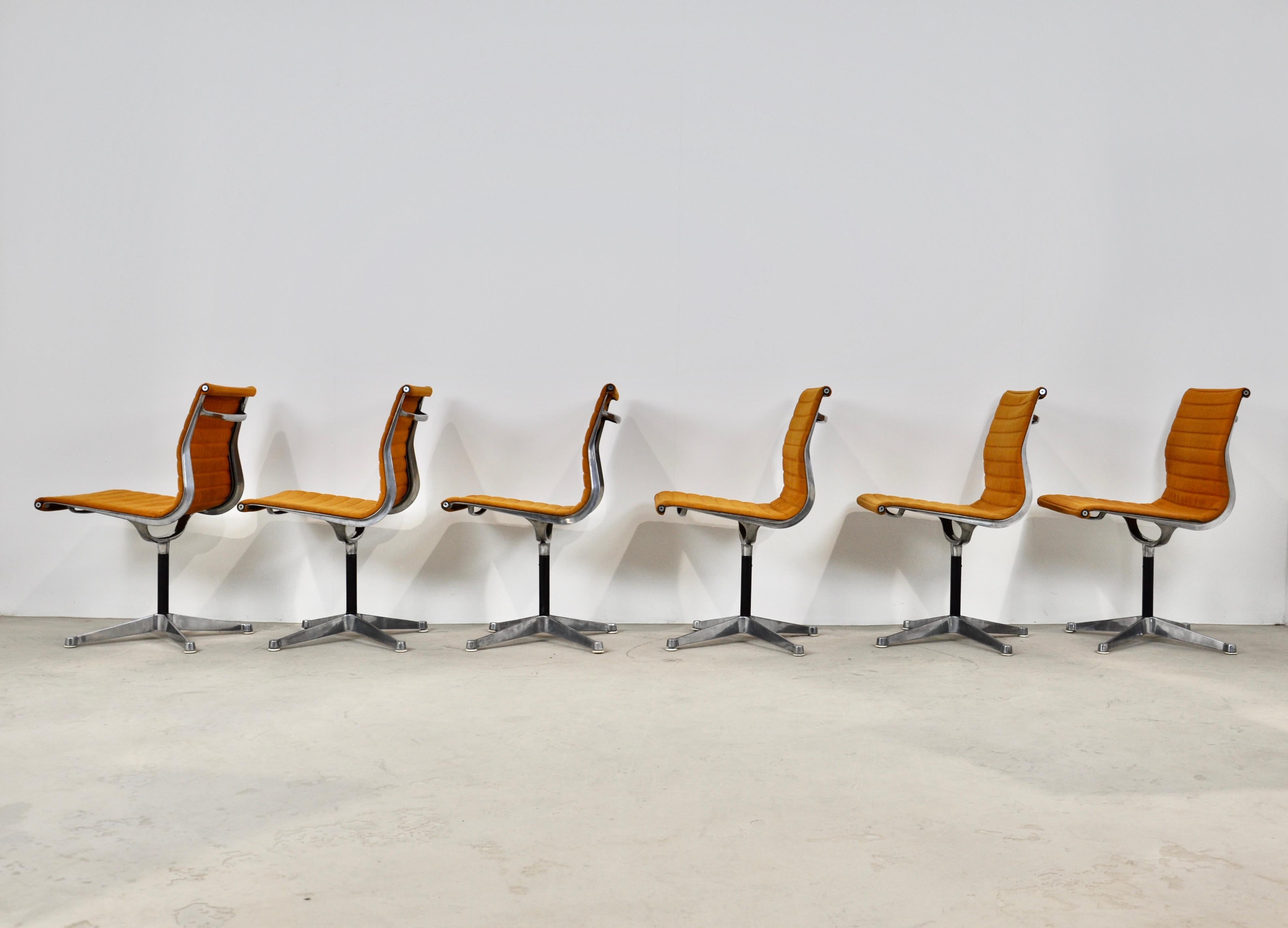 Mid-Century Modern EA108 Chairs by Charles & Ray Eames for Herman Miller, 1970s