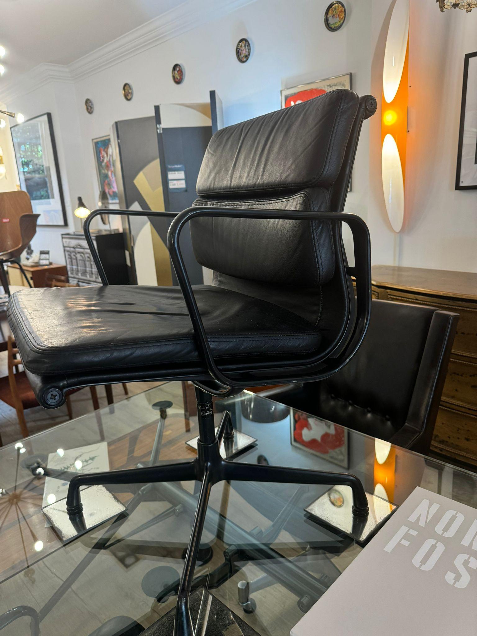 Late 20th Century EA208 soft pad office chair by Charles & Ray Eames for Vitra, 1990s