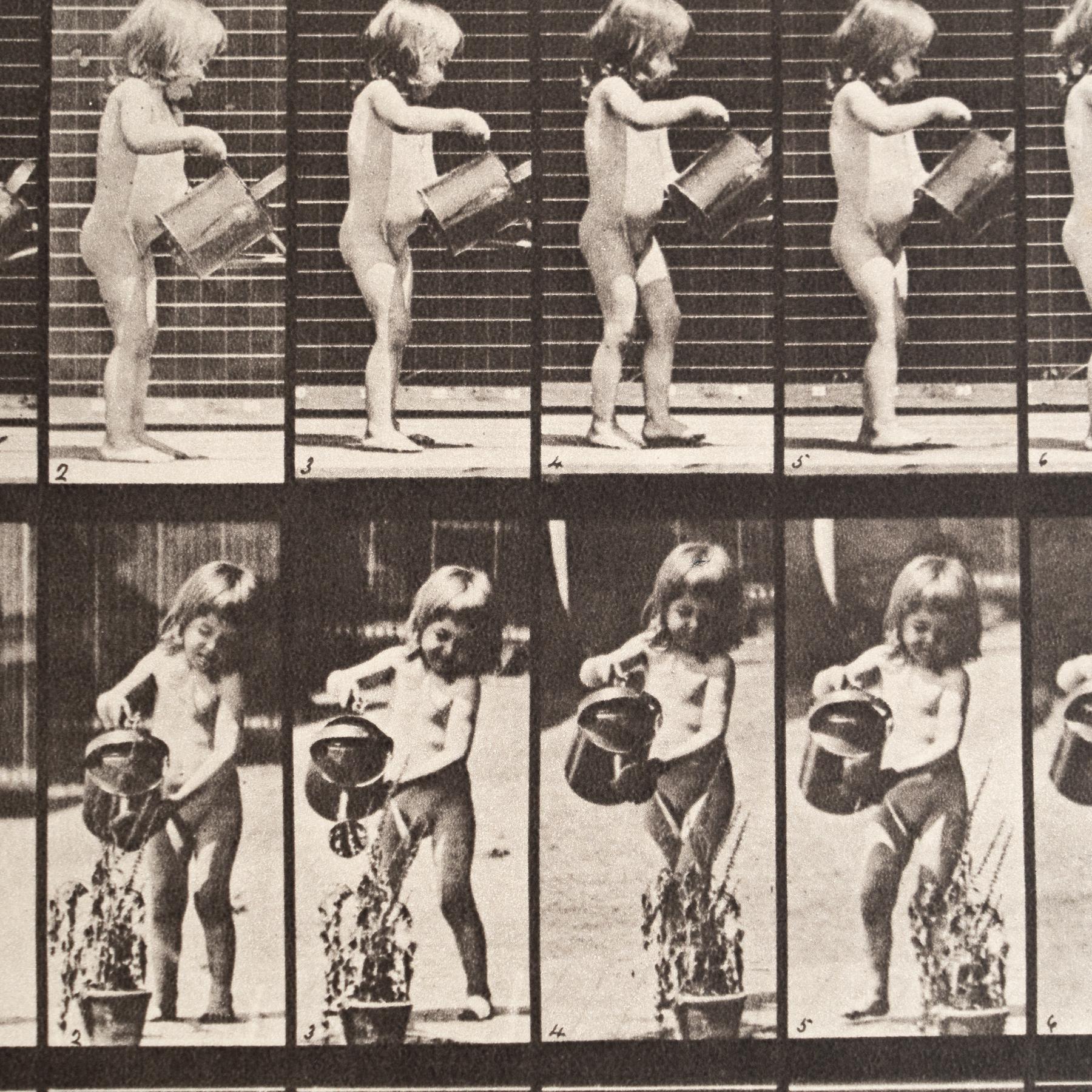 After Eadweard Muybridge Black And White Heliogravure Electa Editrice Portfolio For Sale 3