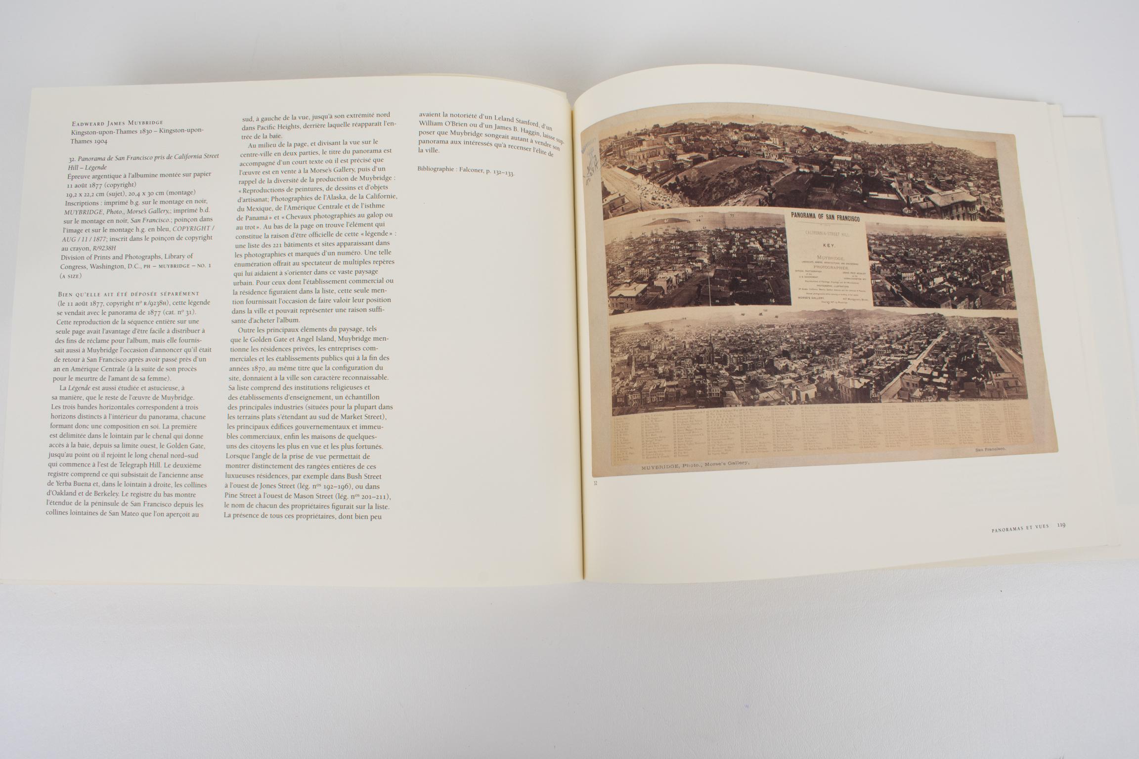 Eadweard Muybridge and the San Francisco Photo Panorama 1850-1880, French Book For Sale 1