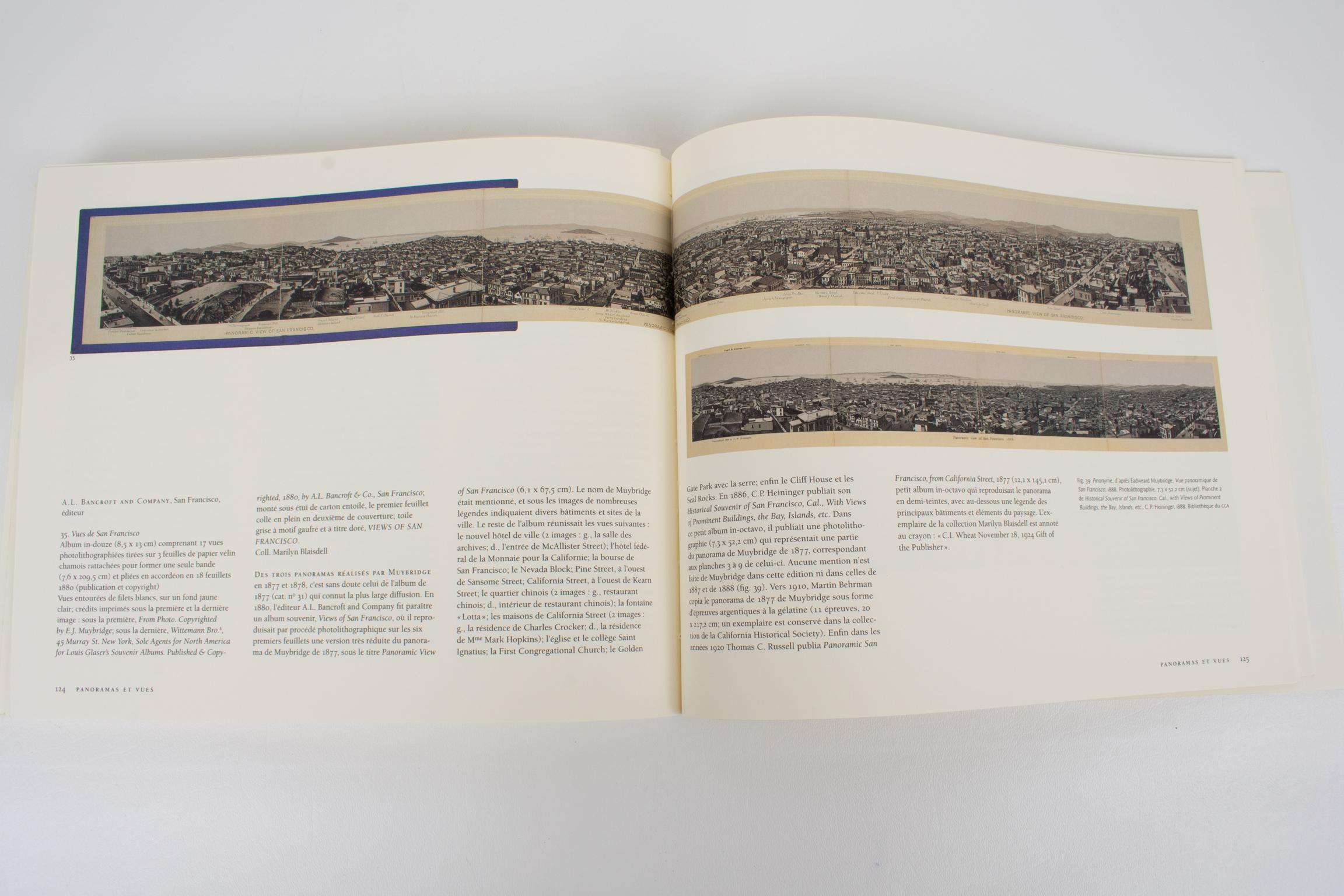 Eadweard Muybridge and the San Francisco Photo Panorama 1850-1880, French Book For Sale 2