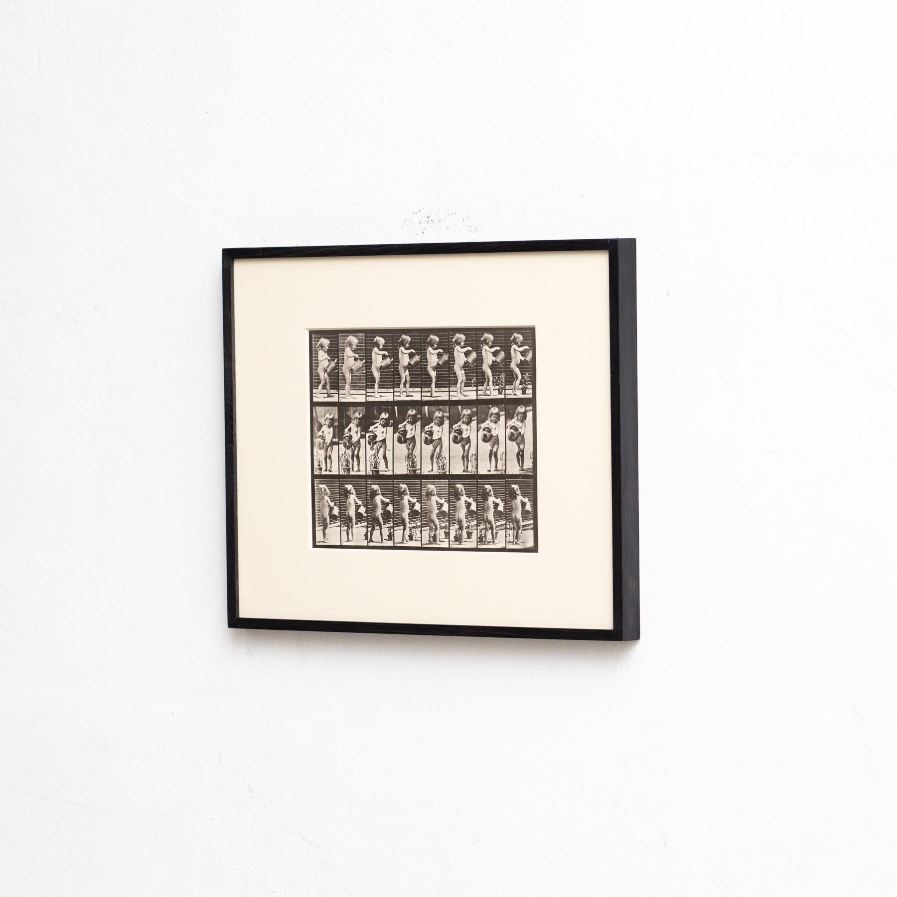 Mid-Century moderno Eadweard Muybridge Fotografia in bianco e nero incorniciata in vendita