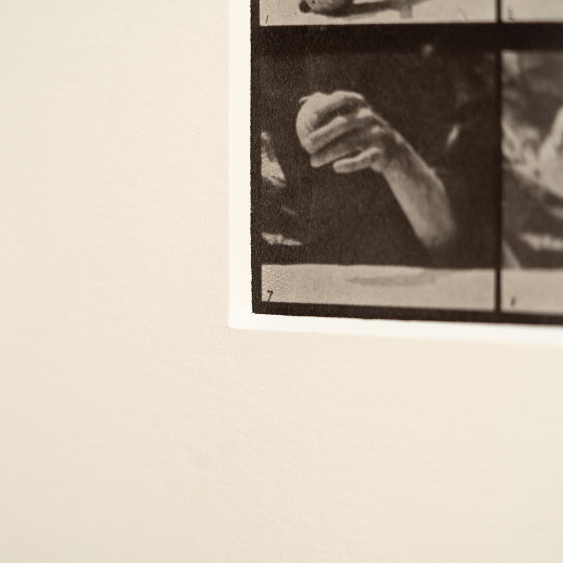Eadweard Muybridge Framed Black and White Photography -Hand with Ball Movement For Sale 4