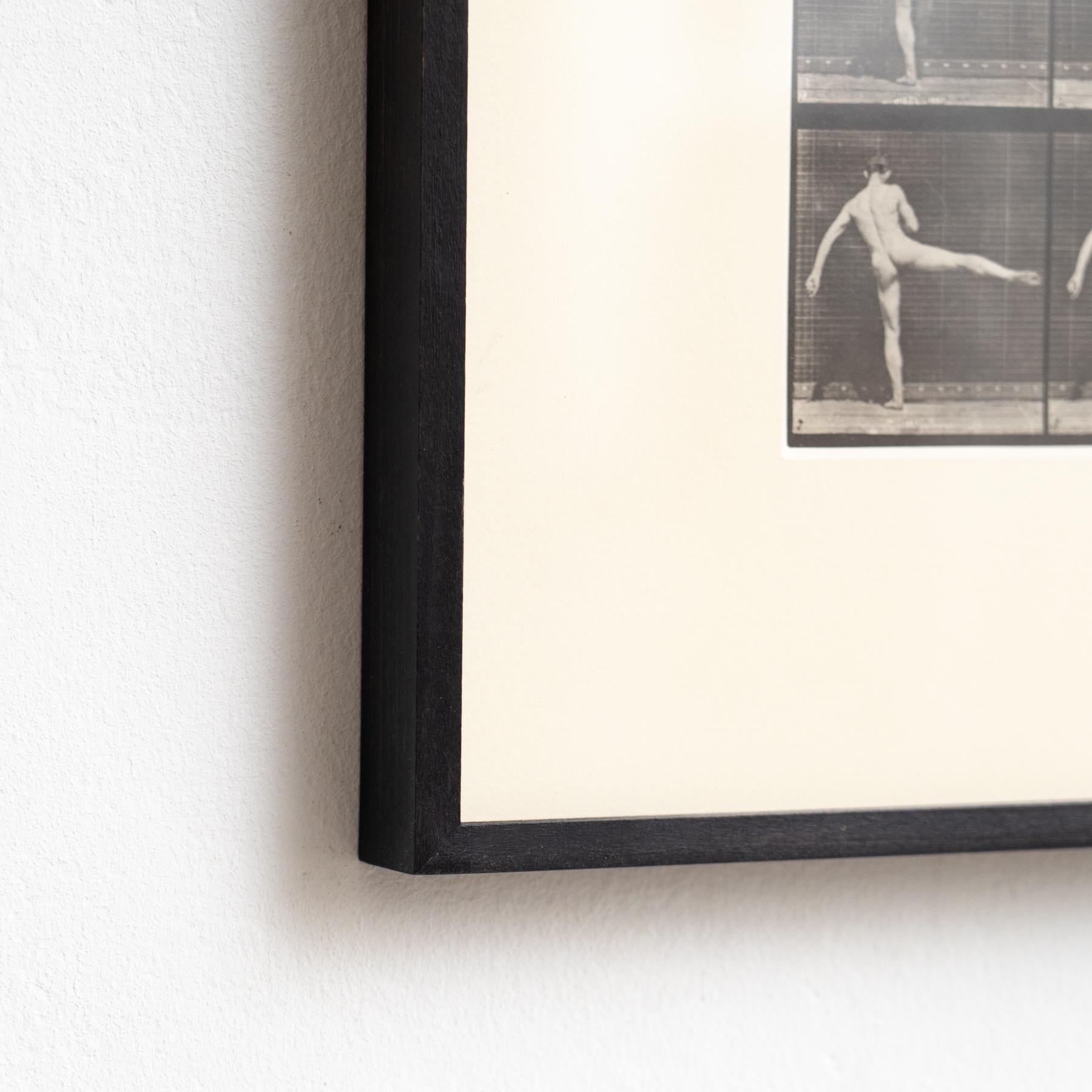 Eadweard Muybridge Gerahmte Schwarz-Weiß-Fotografie - Mann in Bewegung Studie im Angebot 6