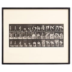 Eadweard Muybridge Gerahmte Schwarz-Weiß-Fotografie - Frauen in Bewegung Studie