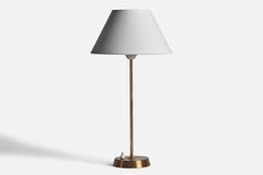 EAE, Table Lamp, Brass, Sweden, 1950s