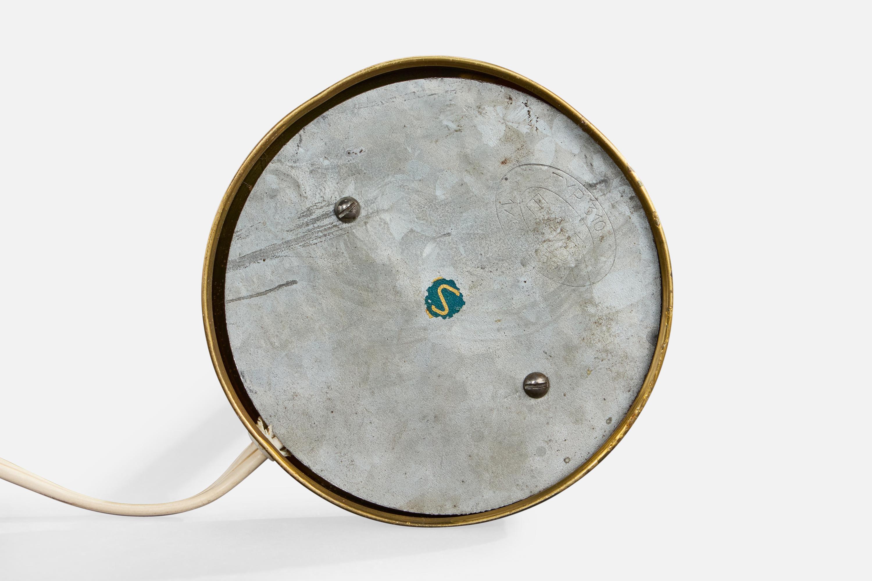 EAE, lampes de table, laiton, Fabrice, Suède, années 1950 en vente 3