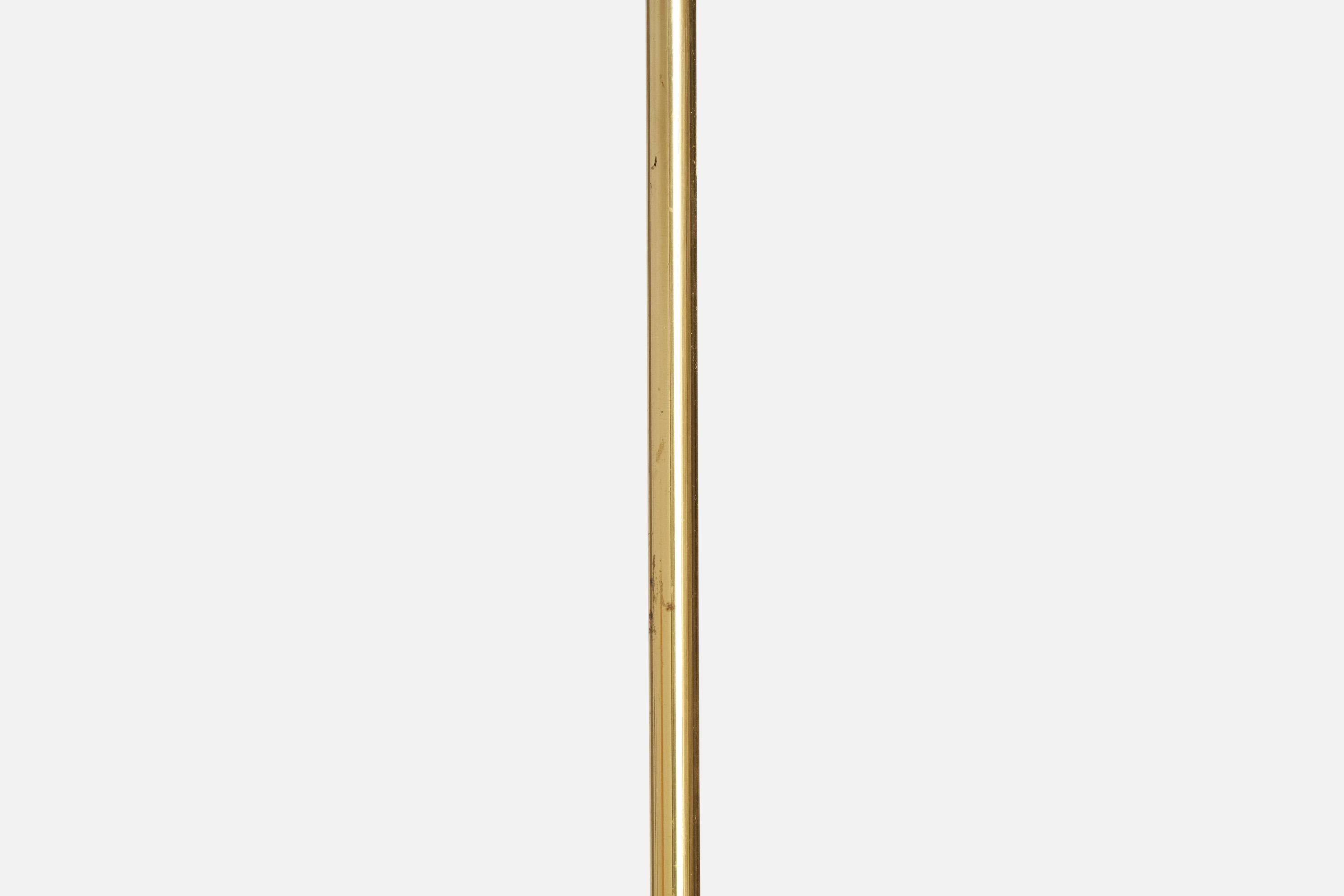 Milieu du XXe siècle EAE, lampes de table, laiton, Fabrice, Suède, années 1950 en vente