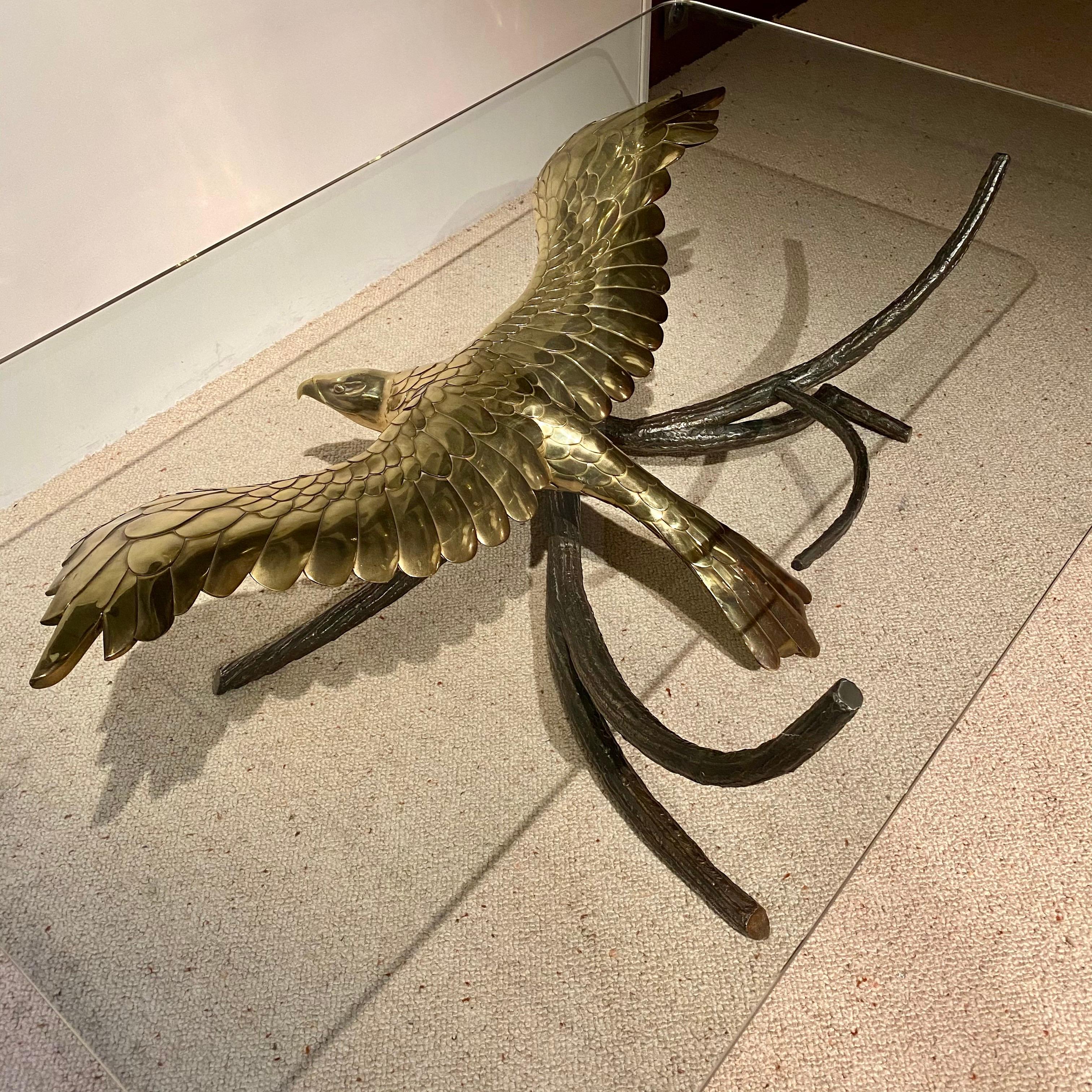 Table basse en forme d'aigle par Alain Chervet, années 1980 en vente 5