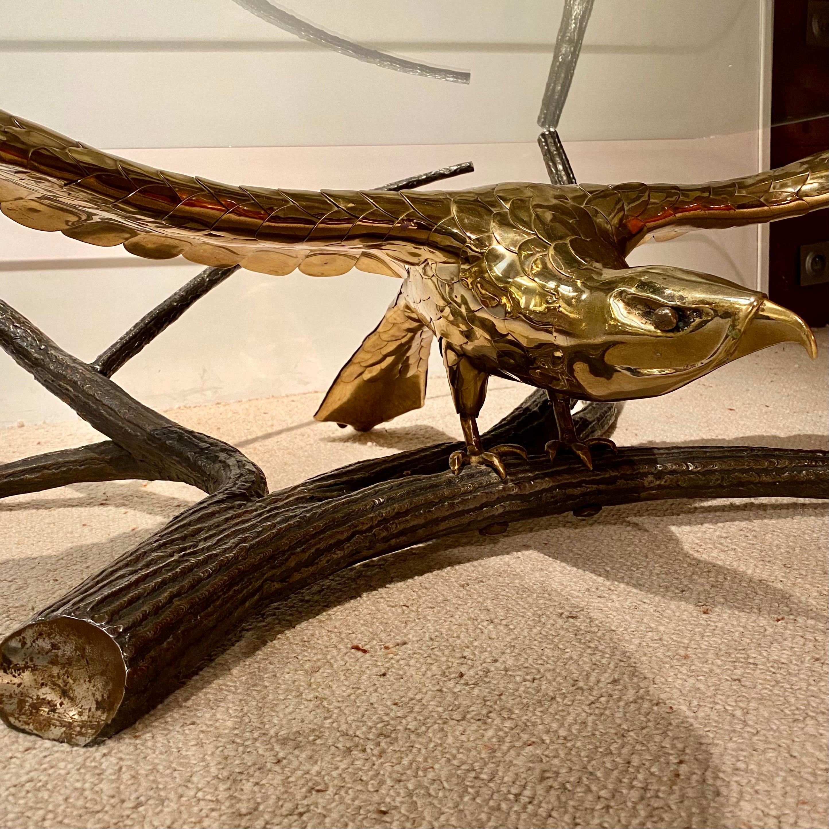 Eagle Coffee Table by Alain Chervet, 1980s In Good Condition For Sale In Saint Ouen, FR