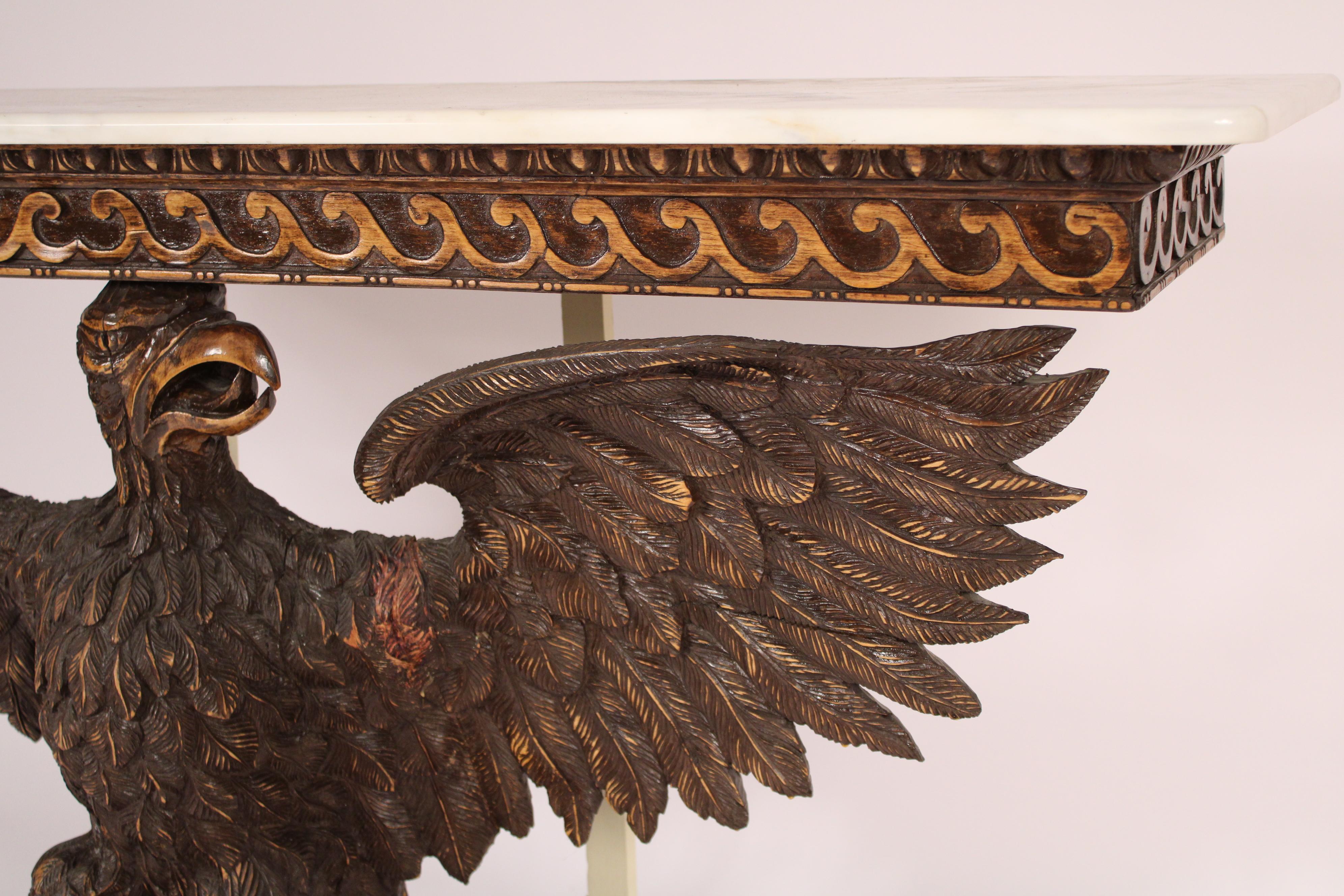 Mid-20th Century Eagle Form Console Table For Sale
