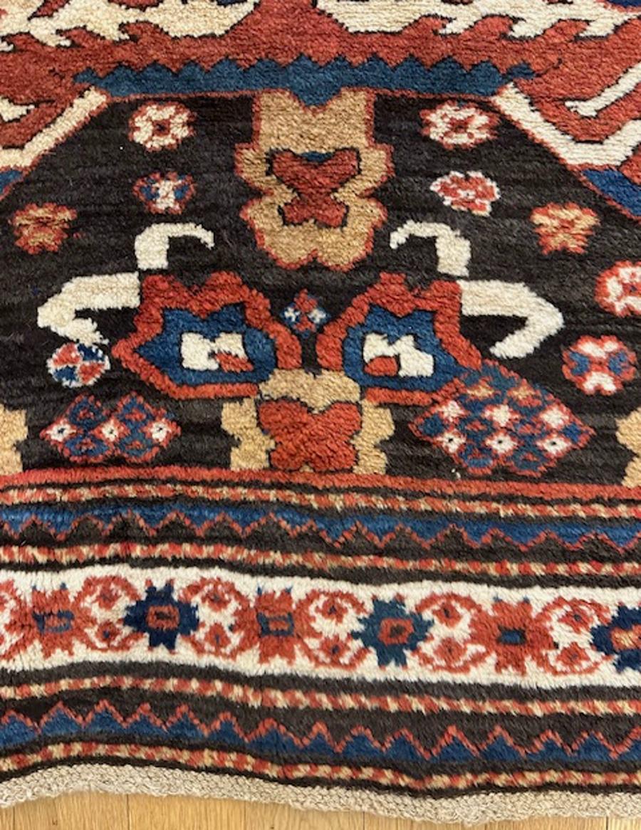 Eagle,Chelaberd or Sunburst Kazak rug from Armenia,southwest Caucasus

Age: circa 1880

Size: 7′.5
