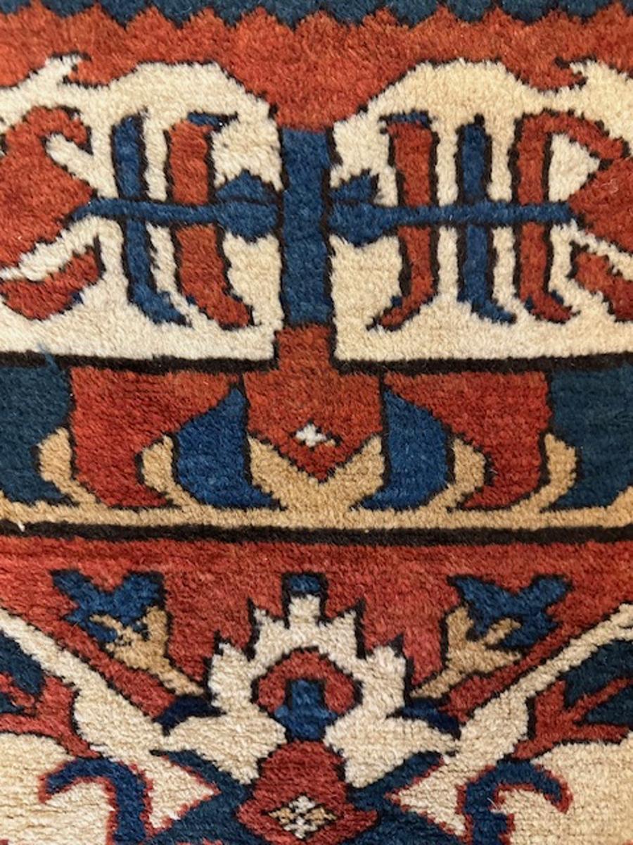 Hand-Woven Eagle Kazak rug For Sale