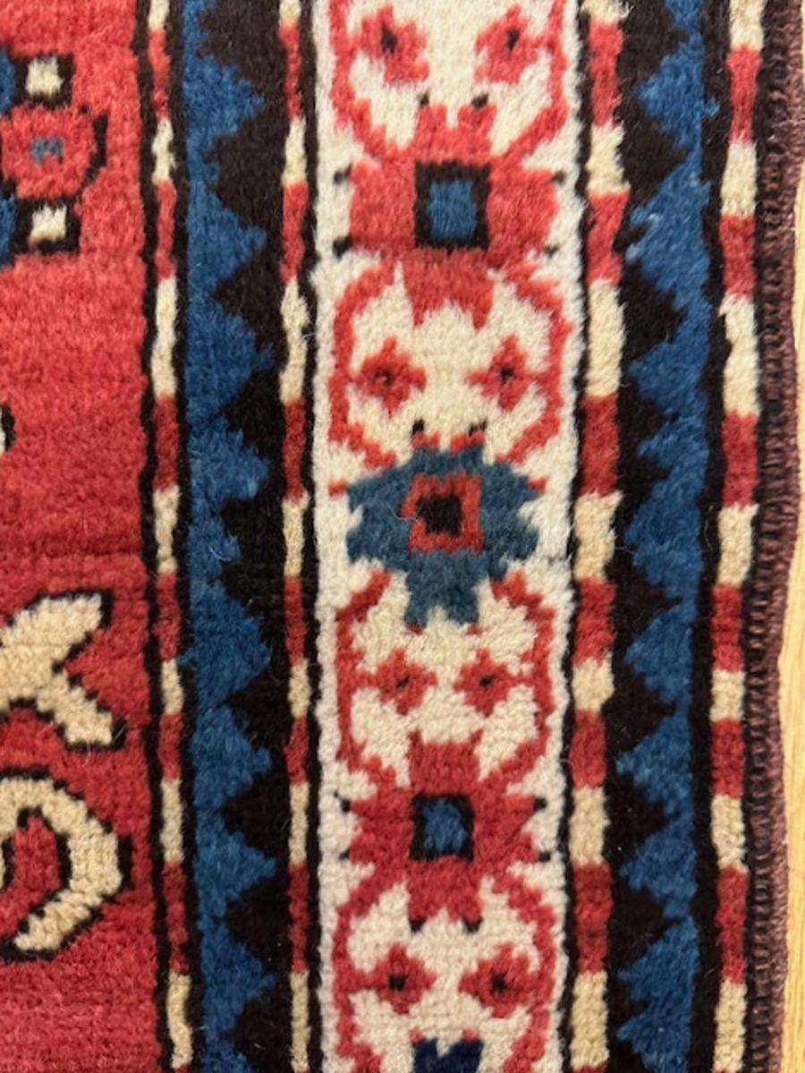 Late 19th Century Eagle Kazak rug For Sale
