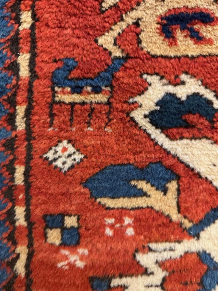19th Century Eagle Kazak rug For Sale