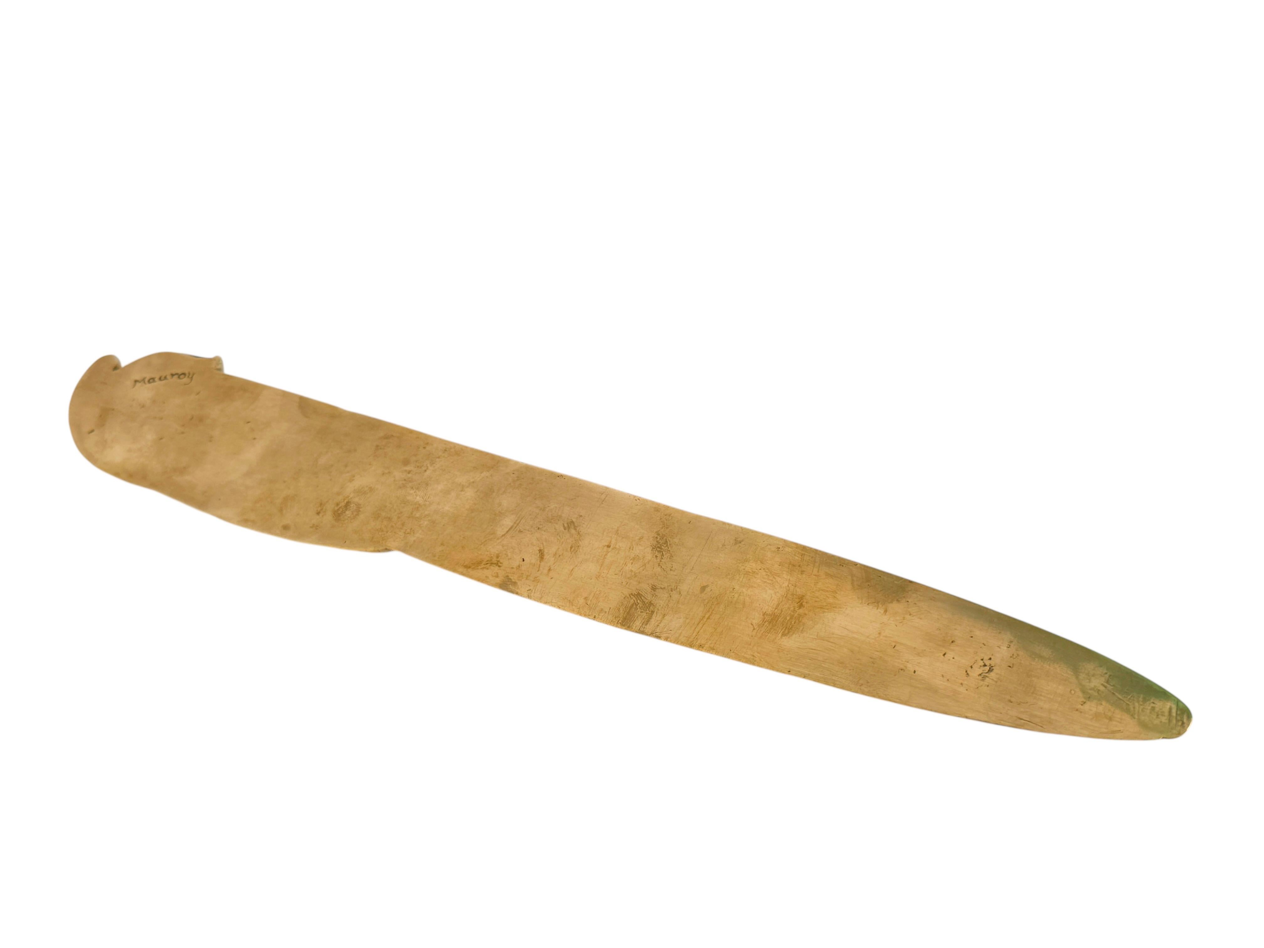 Français Ouvre-lettres à motif d'aigle Art Nouveau French Antique 1900s signé Mauroy en vente