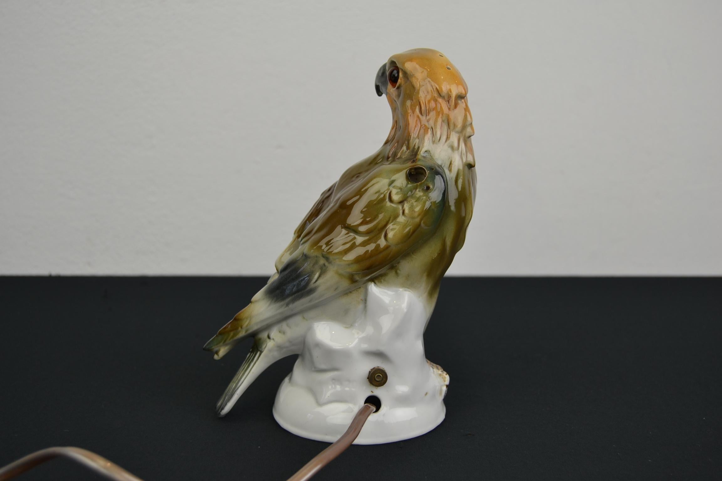 Porcelain Eagle Perfume Lamp, Germany, 1930s For Sale