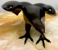 Zai Wang, Adlerskulptur, patinierte Bronze, China, 1960er Jahre