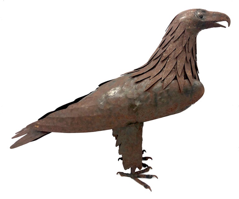 Eagle Sculpture Régis Lebel France Iron For Sale at 1stDibs