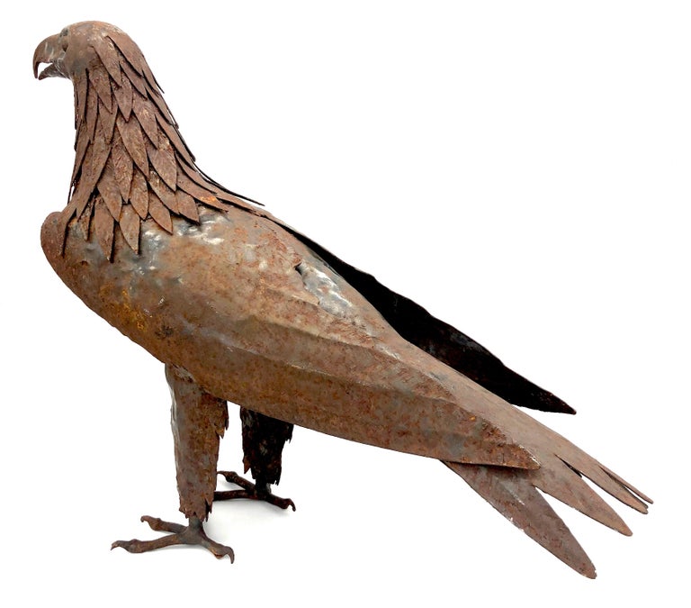 Eagle Sculpture Régis Lebel France Iron For Sale at 1stDibs