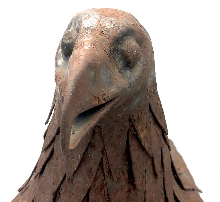 Eagle Sculpture Régis Lebel France Iron For Sale at 1stDibs