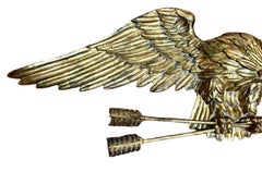 Adler Wandtafel aus vergoldetem Holz von Palladio aus Italien