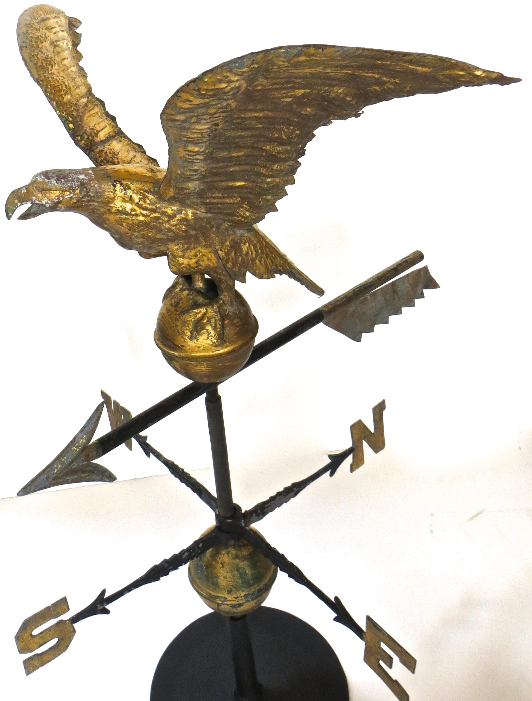 Gold Eagle Weathervane, American, circa 1900