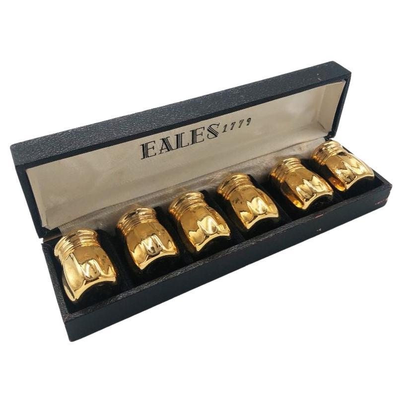 Set de salières et poivrières en or Eales 1779 en vente