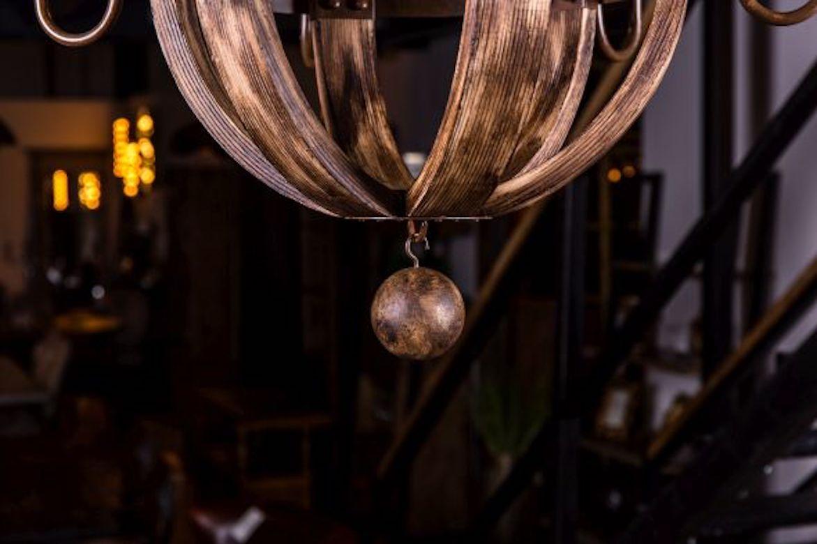 Ealing Wooden Ball Chandelier Range, 20th Century In Excellent Condition For Sale In London, GB
