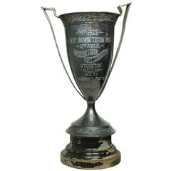 Ealry 20th c. Monumental Silver Plated Cup Trophy, 1928
