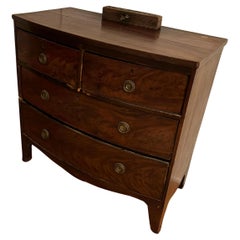 Early 19th-Century George III Mahogany Bow-Front Chest of Drawers, UK