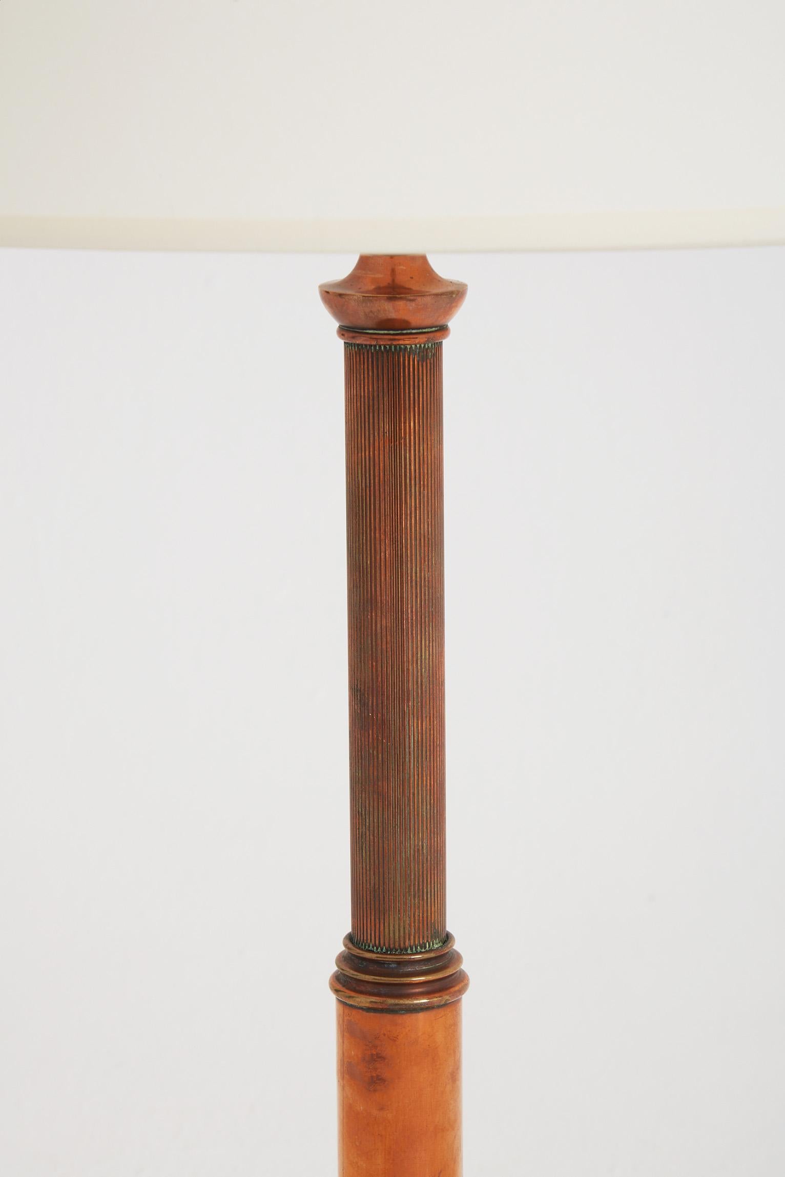 Early 20th Century Copper Table Lamp In Good Condition In London, GB