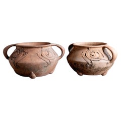 Ealy Twentieth Century 'Brunhild' Terracotta Pots by Archibald Knox for Liberty