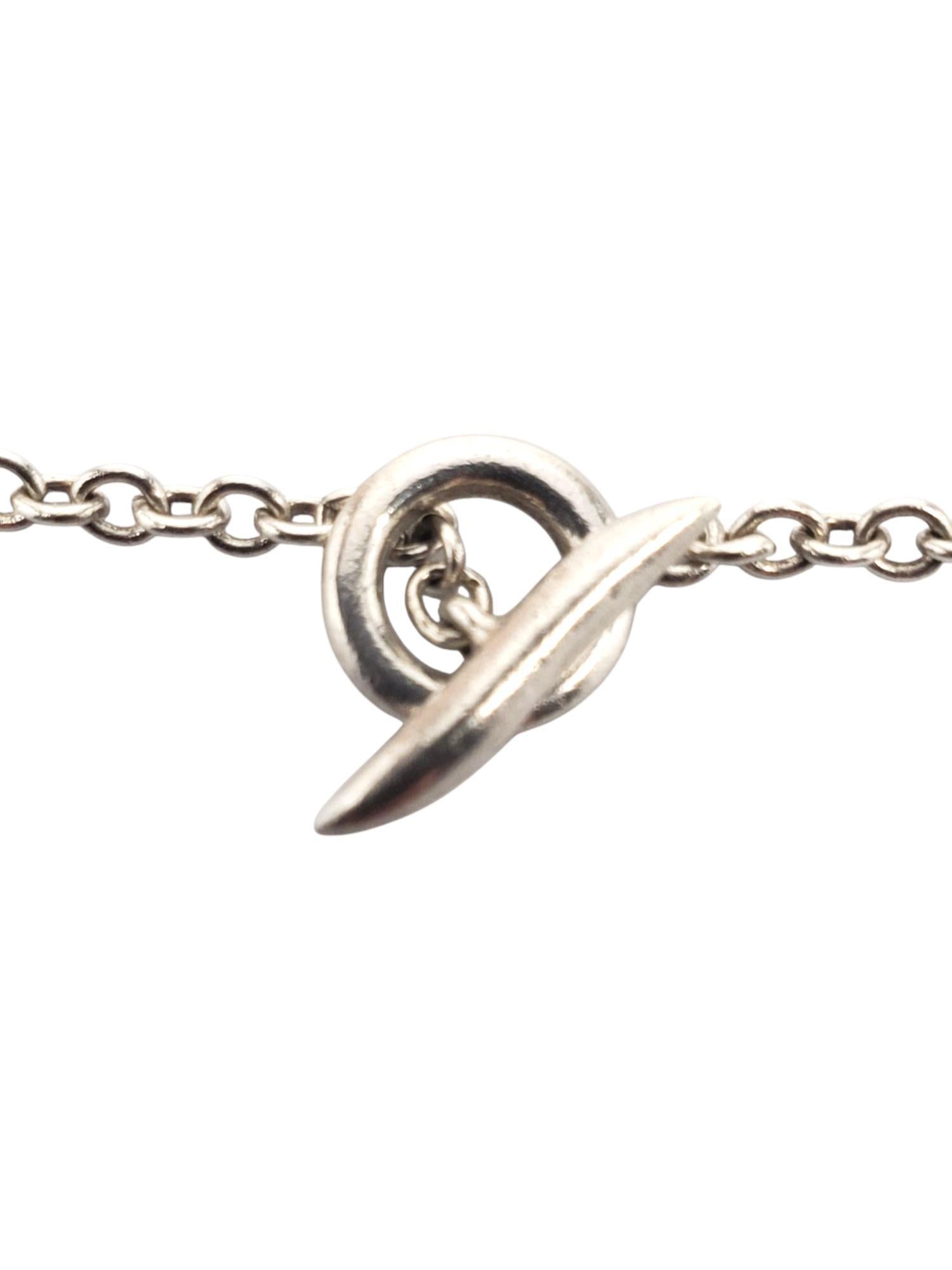 E.A.M. Sterling Silver Pickled Heart (cœur décapé)  Pendentif collier à bascule #21201 Pour femmes en vente