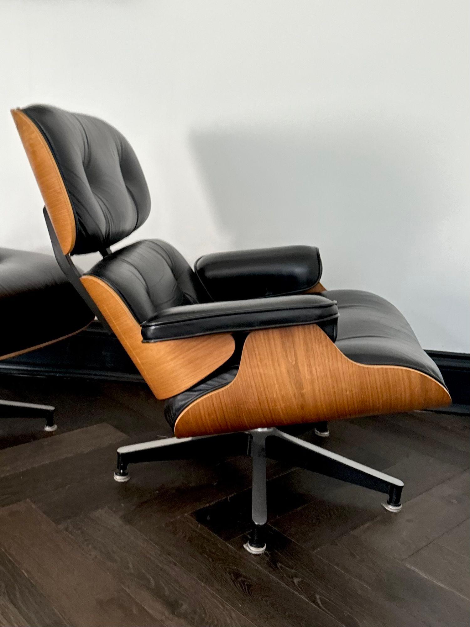Post-Modern Eames 50th Anniversary Lounge Chair and Ottoman, 2006