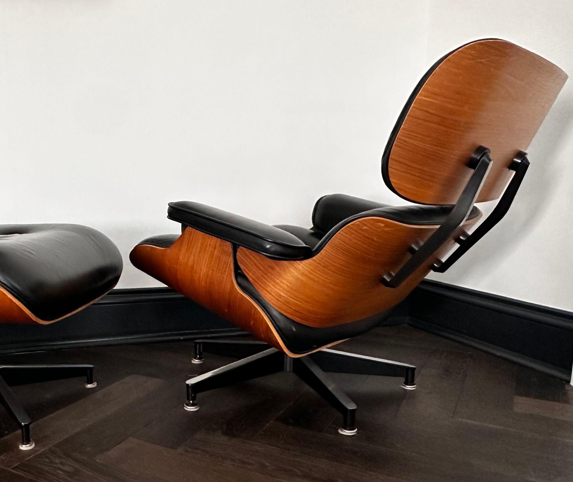 Eames 50th Anniversary Lounge Chair and Ottoman, 2006 In Good Condition In Chicago, IL
