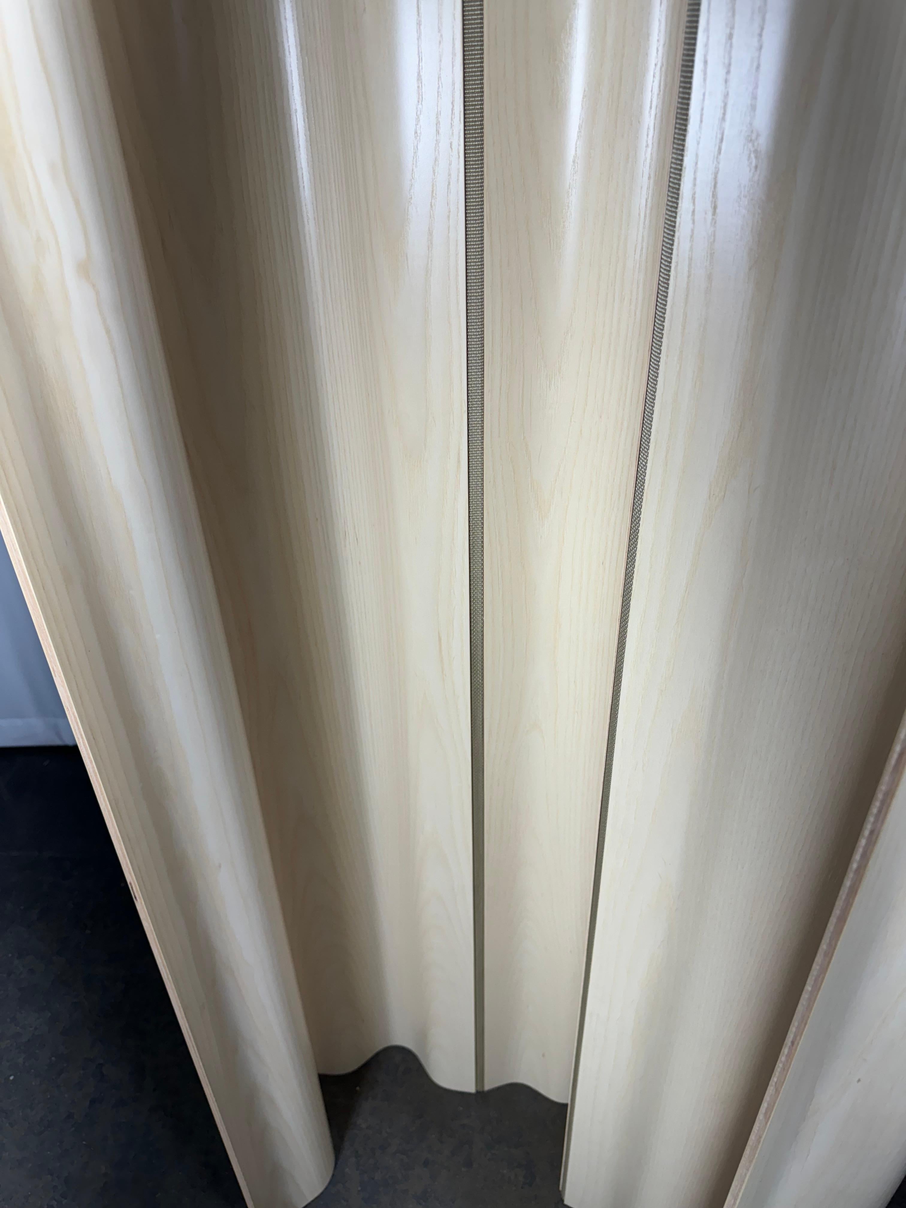 Eames 6 -pANEL Plywood Folding Screen  FSW-6 , Stunning Custom White Ash In Excellent Condition In Buffalo, NY