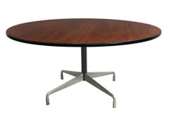 Eames Round Rosewood Table with Original Accessories