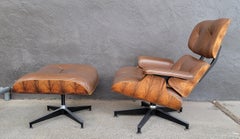 Eames 670 671 Leather Lounge Chair & Ottoman