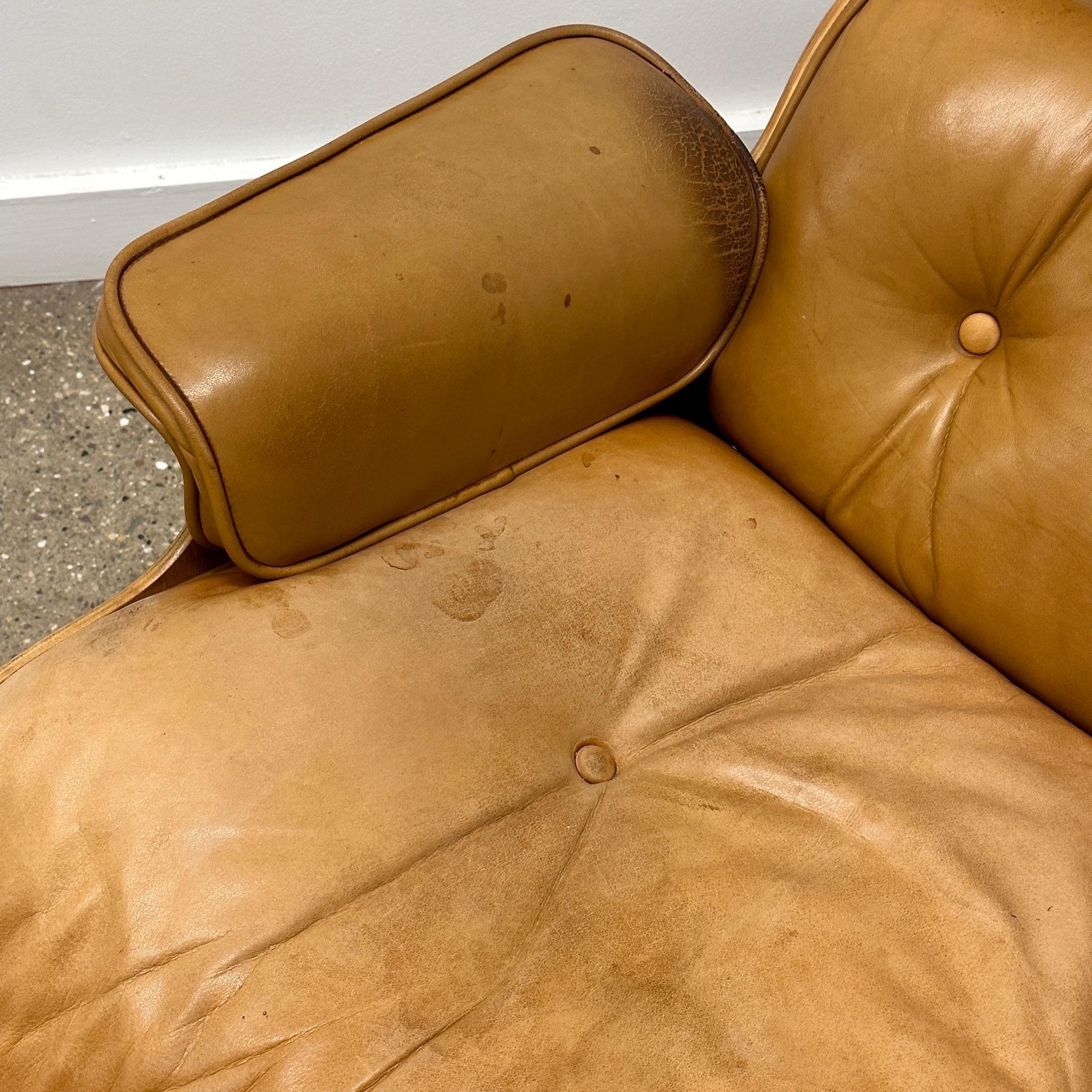 Eames 670/671 Loungesessel + Ottomane von Herman Miller (Moderne der Mitte des Jahrhunderts)