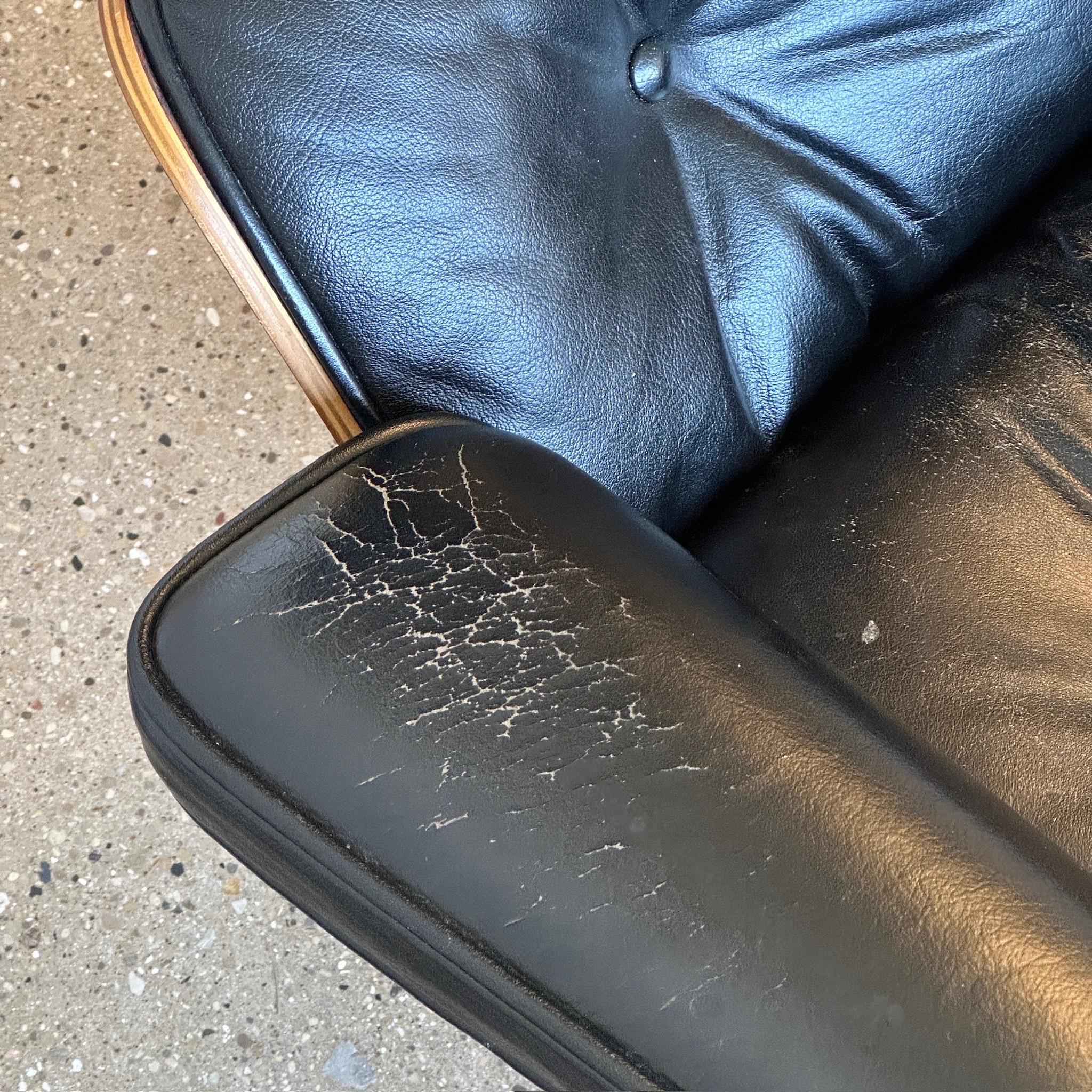 Leather Eames 670/671 Lounge Chair + Ottoman by Herman Miller