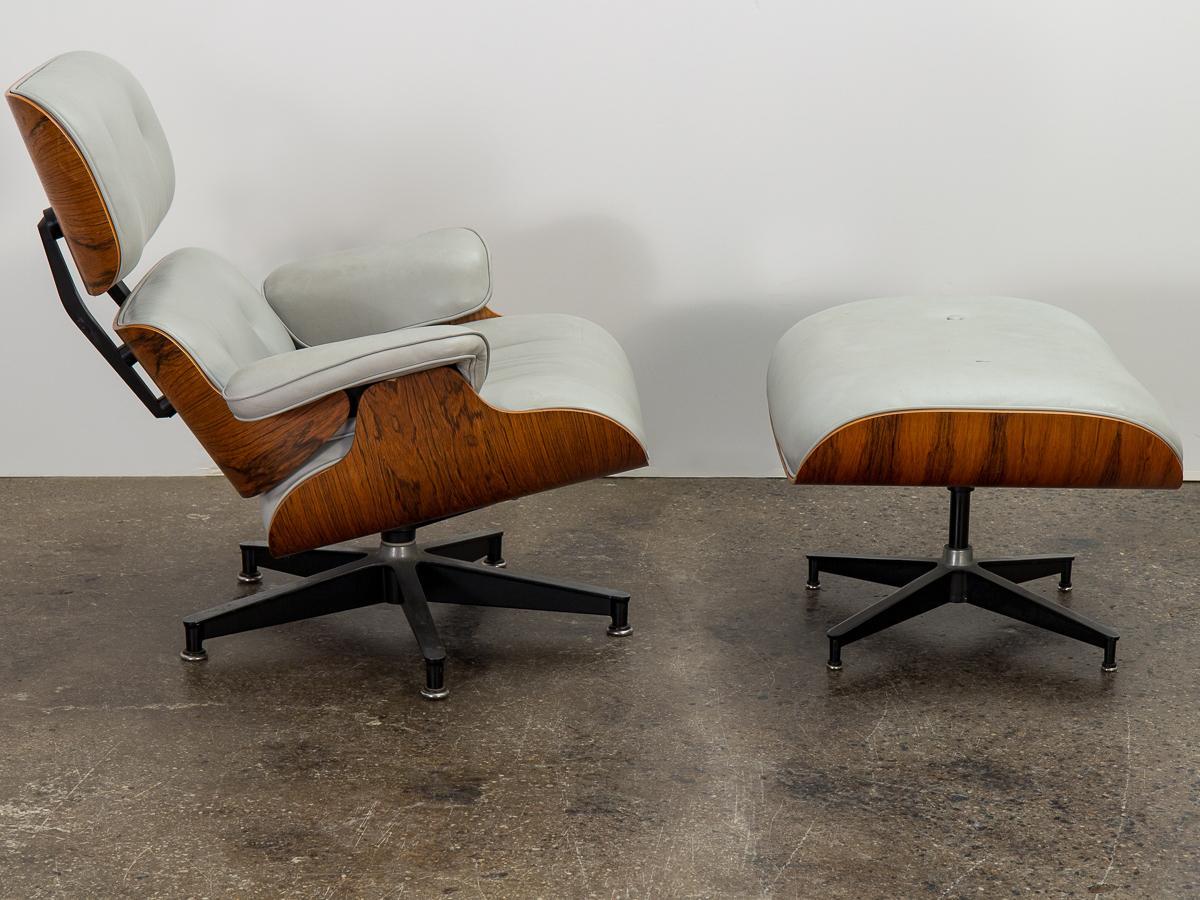 Mid-Century Modern Eames 670 Lounge Chair and 671 Ottoman