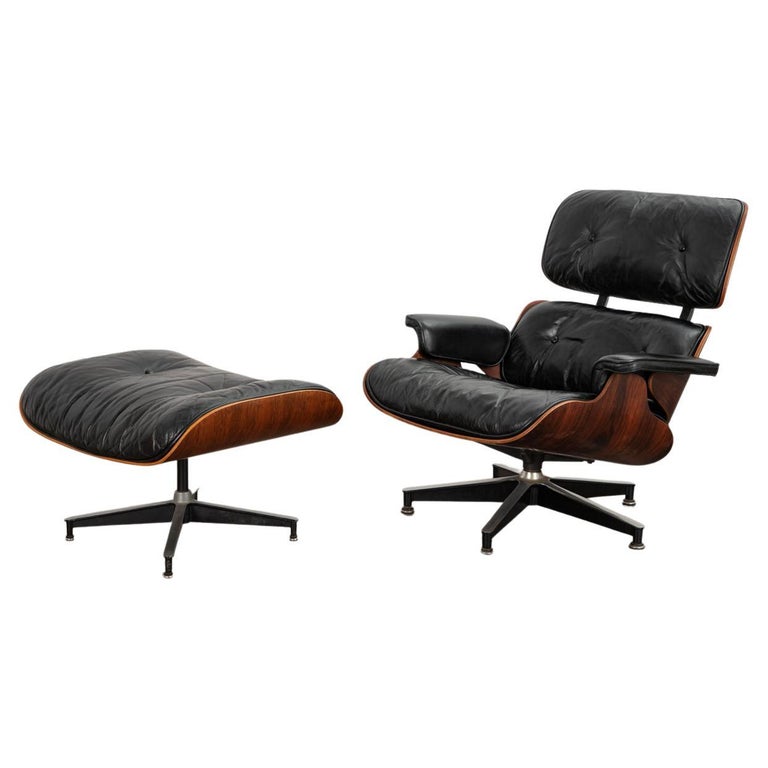 Eames 670 Lounge Chair and 671 Ottoman For Sale