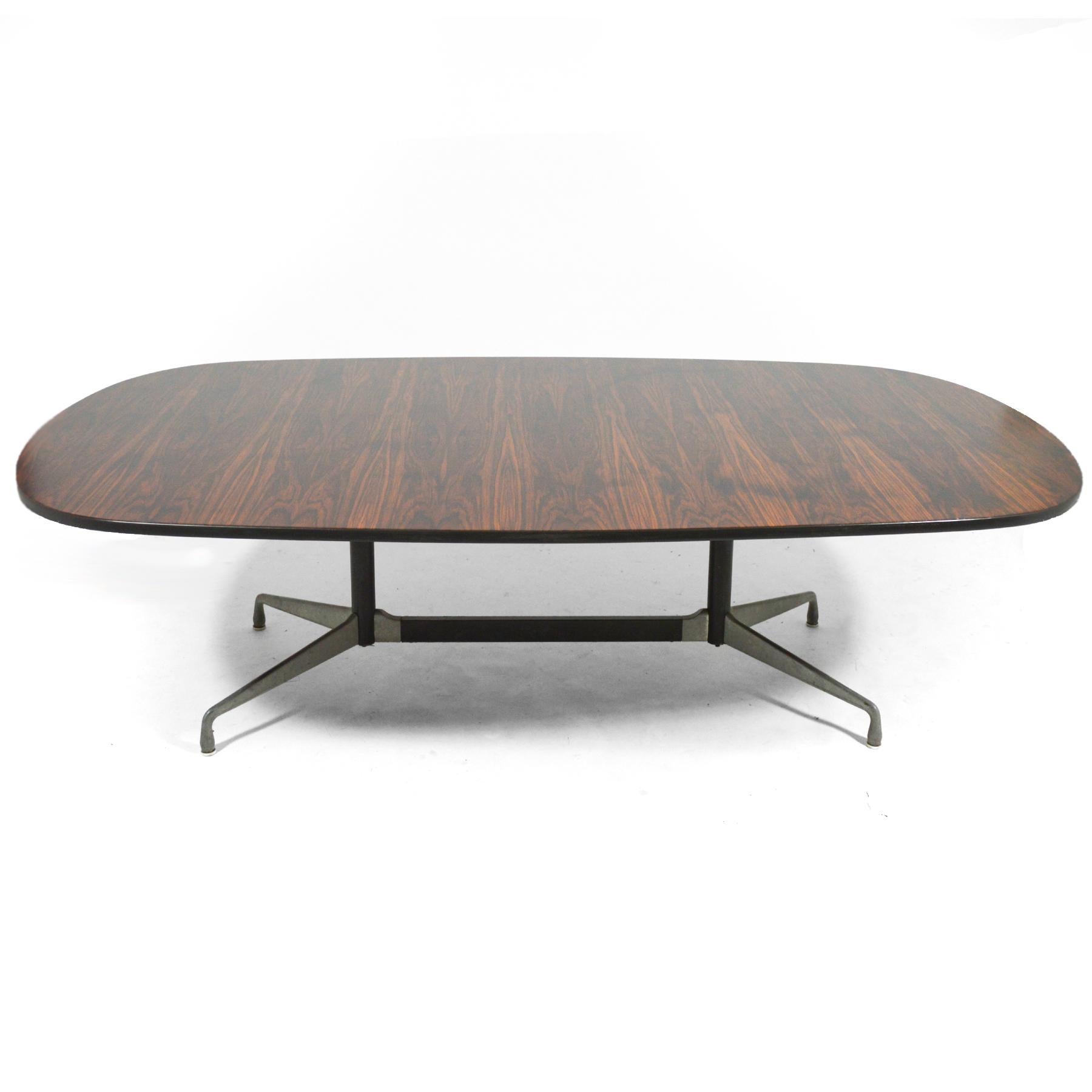 Eames 8 Foot Rosewood Dining Table by Herman Miller In Good Condition In Highland, IN