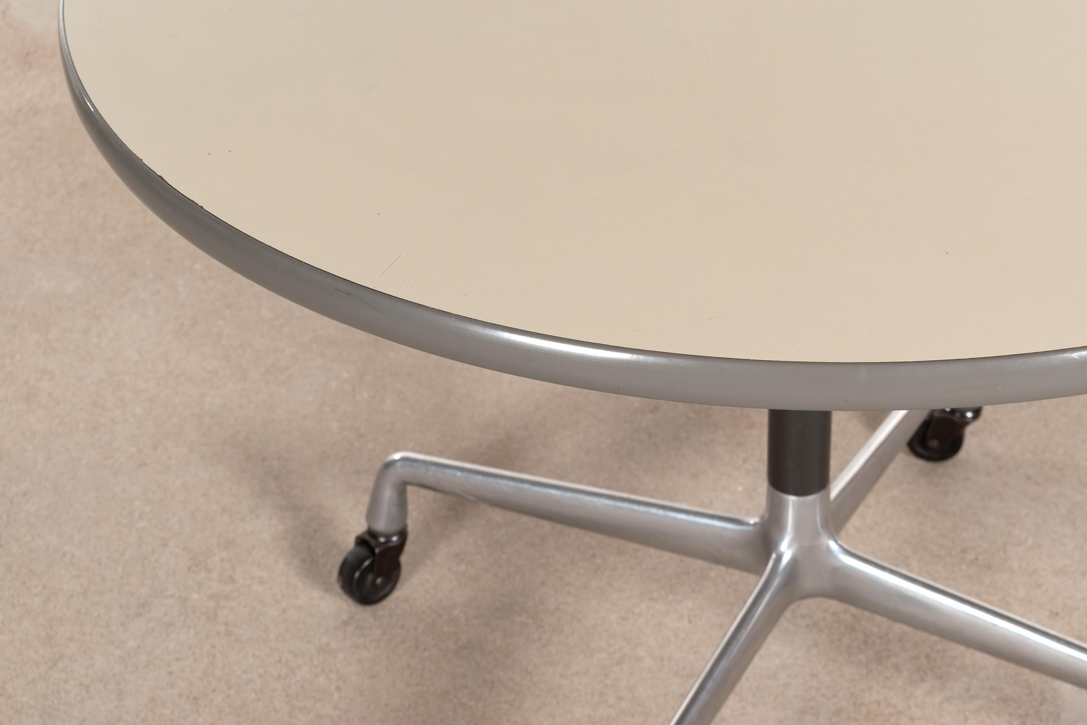 Eames Action Office Table on wheels with Contract Base for Herman Miller 1