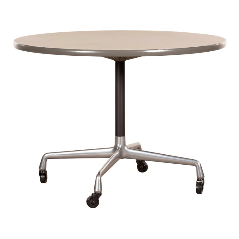 Eames Action Office Table on wheels with Contract Base for Herman Miller at  1stDibs | office tables on wheels, office table wheels, office tables with  wheels
