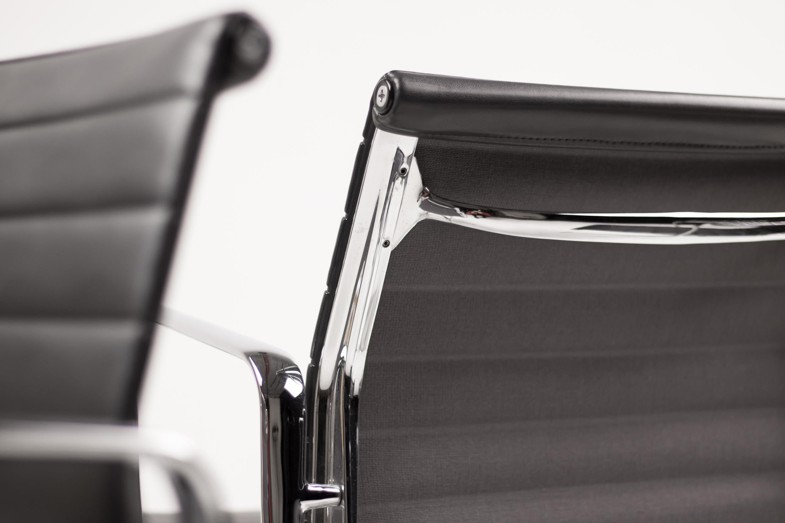 Mid-Century Modern Eames Aluminium Group EA108 Chairs by Vitra