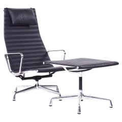Used Eames Aluminum Group Chair and Ottoman
