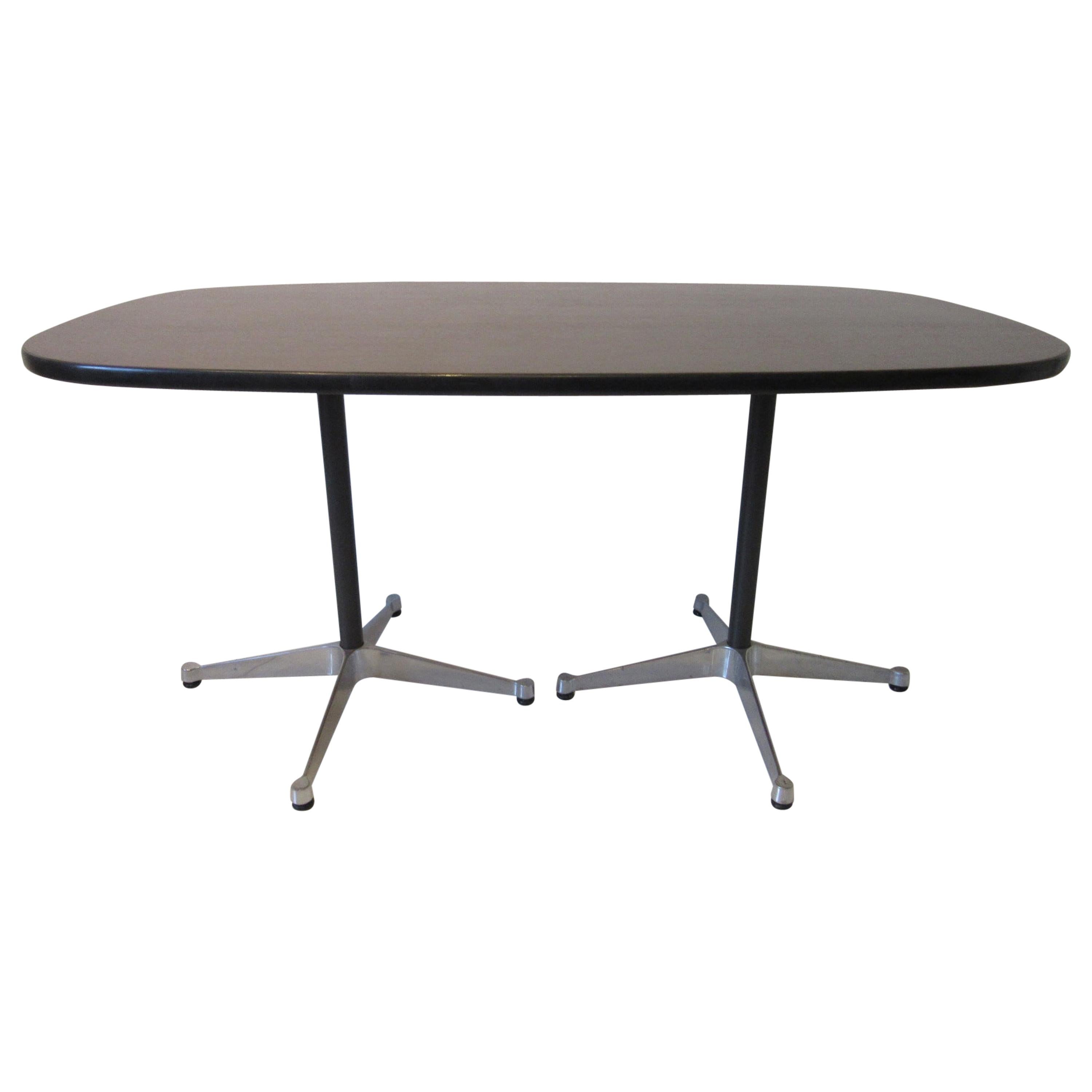 Eames Herman Miller MCM Aluminum Group Tables Contract Base Eames Herman Miller MCM Aluminum Group Tables Contract Base