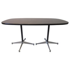 Retro Eames Aluminum Group Dining Table for Herman Miller